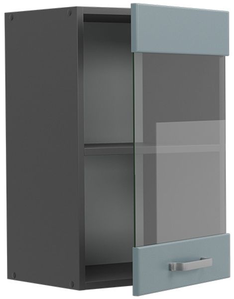 Küchenglasschrank R-Line Blau-Grau 40 cm Vicco Bild 4