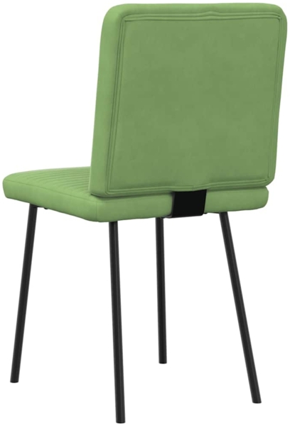 vidaXL Esszimmerstühle 4 Stk. Hellgrün Samt 3315236 Bild 5