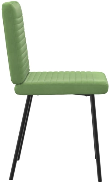 vidaXL Esszimmerstühle 4 Stk. Hellgrün Samt 3315236 Bild 4