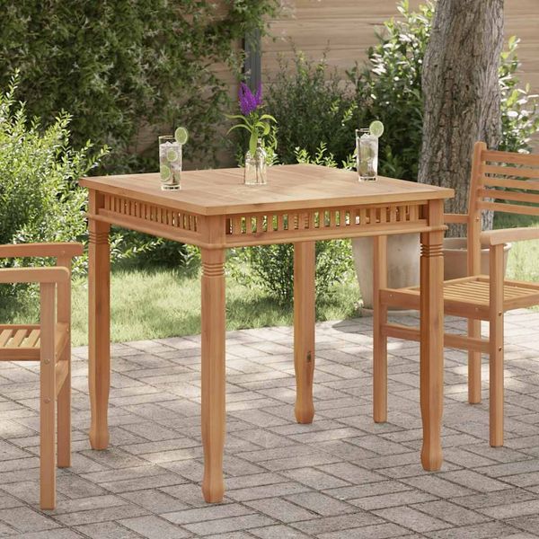 vidaXL Garten-Esstisch 80x80x80 cm Massivholz Teak 49384