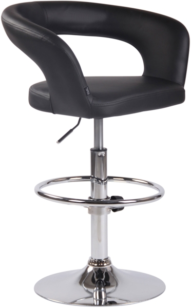 CLP Barhocker Jaen höhenverstellbar und drehbar,schwarz Kunstleder