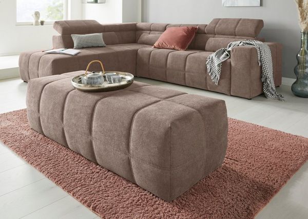 DOMO collection Hocker Brandon, große Ausführung passend zu "Brandon", auch in Cord