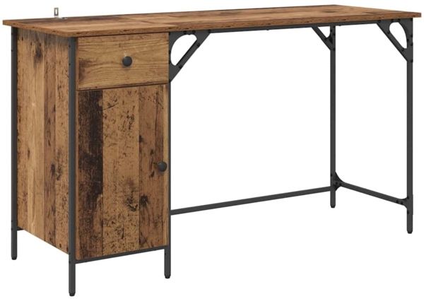 vidaXL Computertisch Altholz 131 x 48 x 75 cm Holzwerkstoff 882832