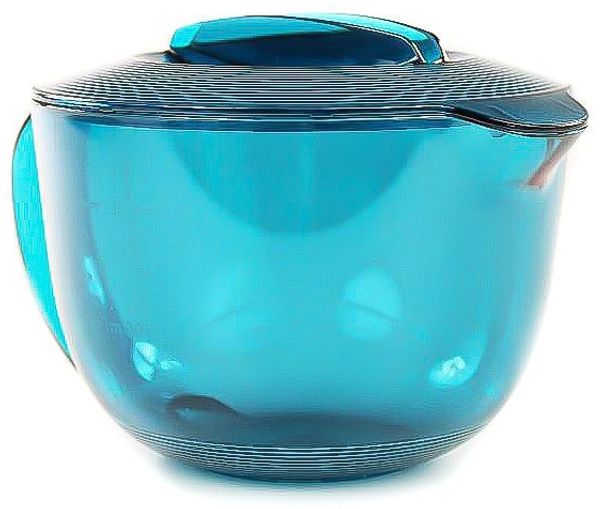 TUPPERWARE Mikrowellenbehälter Microplus 1,0L Kanne I30 Plus Mikro Türkis