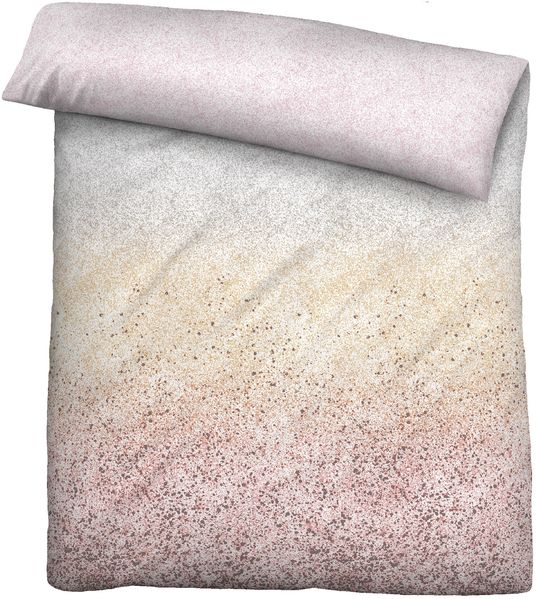 biberna Mako-Satin Bettwäsche 0614603 SPRENKEL, bunt, 1x 155x220 cm + 1x 80x80 cm