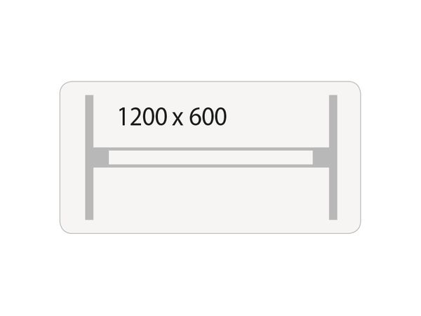 Höhenverstellbarer Tisch DNA lichtgrau 1200x600 mm 2 Beine/schwarz