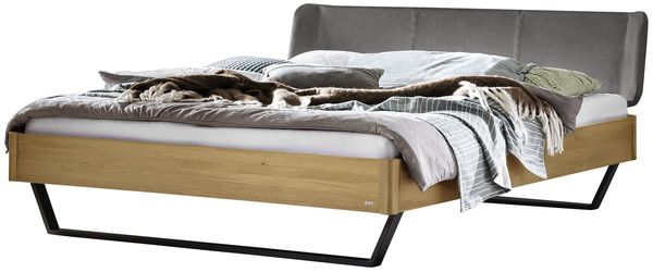 Hasena Lounge Montieri 140x200 Eiche bright, geölt - Fusshöhe 20 cm Massivholzbett