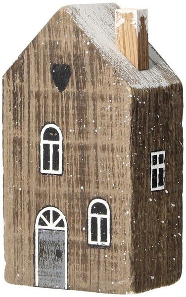 Dekoria Dekoobjekt Snow House 12cm dark brown