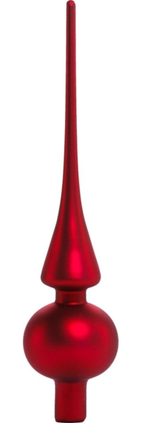 TrendLine Christbaumspitze 26 cm Glas Rot Baumspitze Weihnachtsbaumspitze