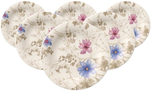 Villeroy & Boch Mariefleur Gris Basic Frühstücksteller ø 21,5 cm 6er Set