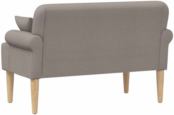 vidaXL Zweisitzer mit Knopfheftung Taupe 120 x 65 x 79 cm Stoff 42041815 Bild 5