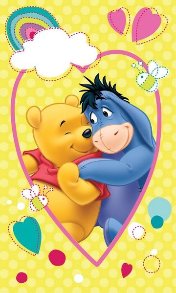 Disney Handtuch Winnie The Pooh 100% Baumwolle, 30x50 cm, schnelltrocknend & bedruckt