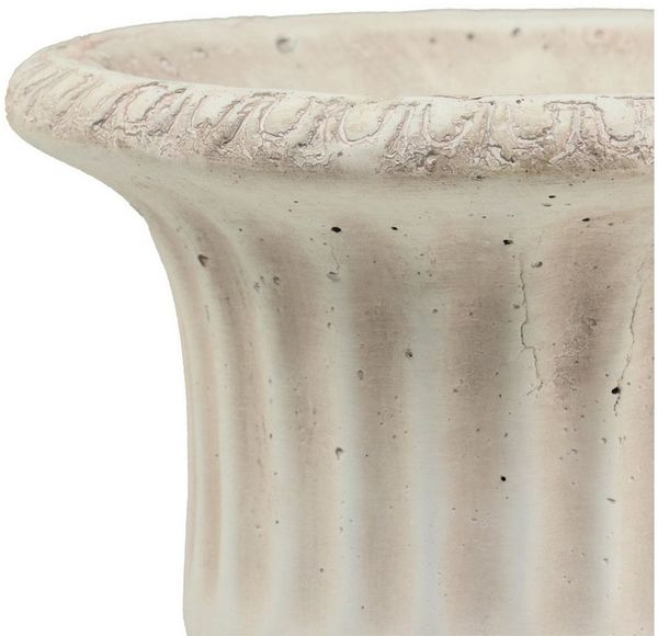 Viana Übertopf Mini Pflanzkübel Antik Beton Deko Blumentopf Pokal H16,5cm