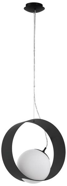 Eglo 98192 Pendelleuchte CAMARGO schwarz weiß L:35cm B:20cm H:150cm dimmbar