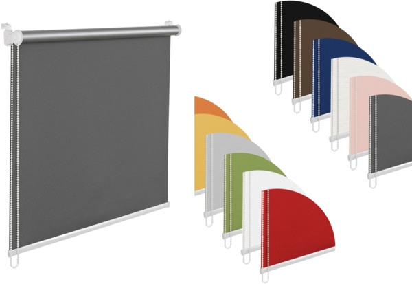 Thermorollo Verdunklungsrollo 90x200 cm schwarz Fensterrollo mit Thermobeschichtung 100% Abdunklung Bild 3