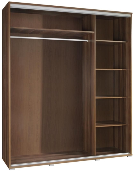 Kleiderschrank GILES Schwebetürenschrank mit Grafiken 155x215 cm Bild 2