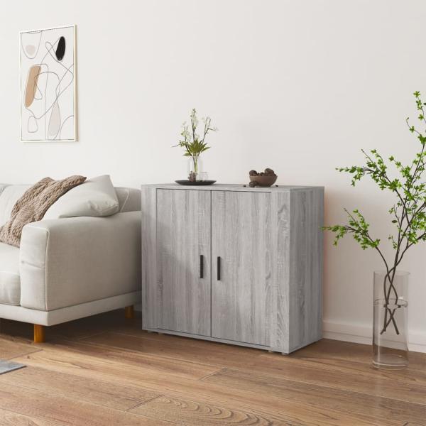 vidaXL Sideboard Grau Sonoma 80x33x70 cm Holzwerkstoff 816566