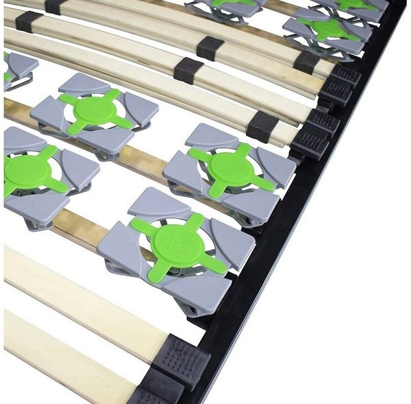 Teiltellerlattenrost IF55 - 200x200 cm, i-flair, Kopfteil nicht verstellbar, Fußteil nicht verstellbar, Für alle Matratzen geeignet