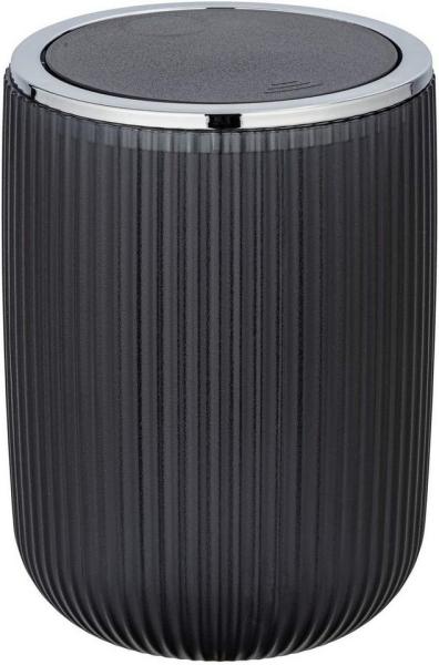 Abfalleimer für Badezimmer AGROPOLI, 20 cm, grau, WENKO