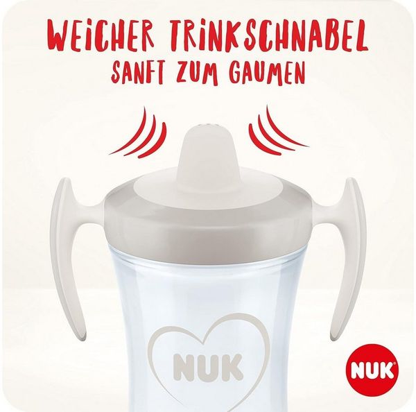 NUK Trinklernbecher NUK Trainer Cup für Zwillinge (blau) BPA-frei, 6+ Monate, 2-tlg.