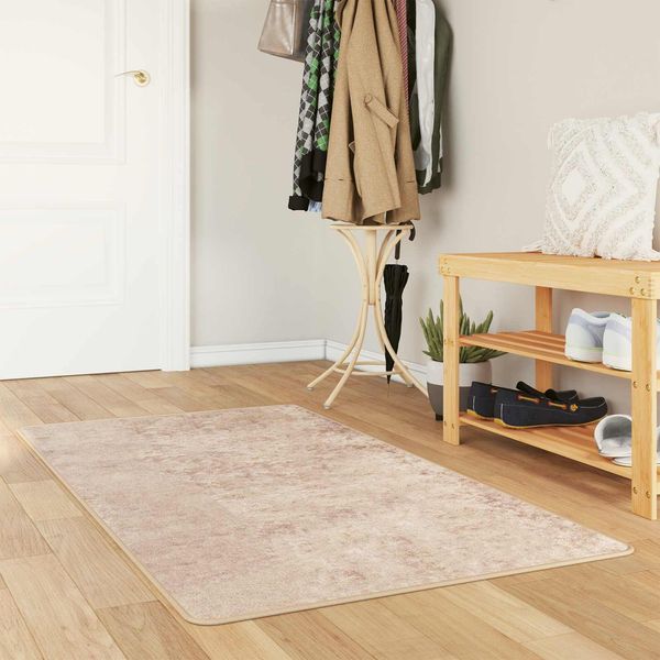vidaXL Teppichläufer MARSA Beige 80 x 150 cm Polyester und PVC 42023082