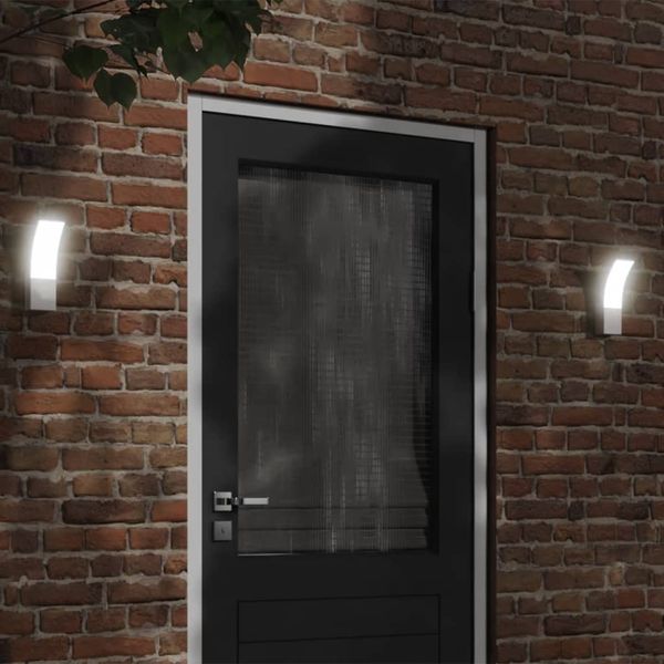 vidaXL LED-Außenwandleuchte Weiß Aluminiumdruckguss 4006264