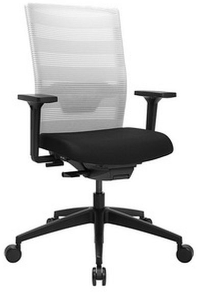 Topstar Bürodrehstuhl Drehstuhl Airwork weiss-Teppichbodenrollen