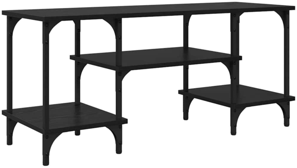 vidaXL TV-Schränk Schwarz Eichen-Optik 102 x 35 x 45,5 cm 881296