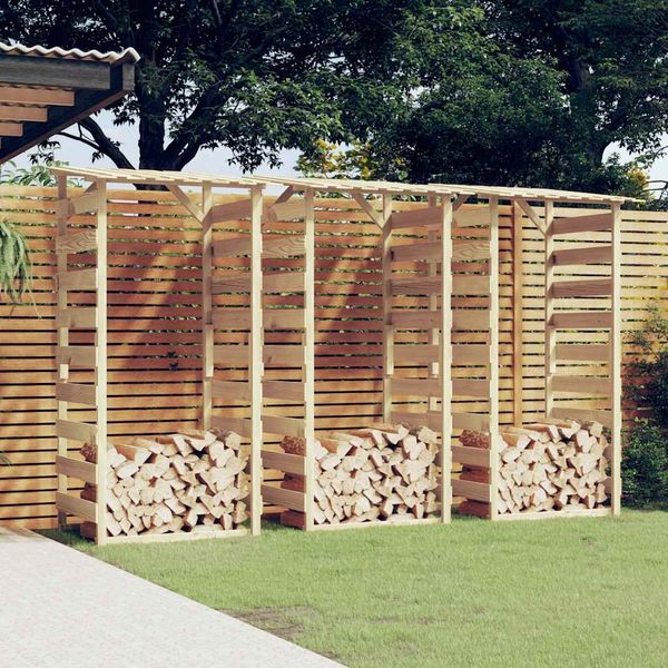 vidaXL Pergolen mit Dach 3 Stk. 100x90x200 cm Kiefernholz Imprägniert 3096649
