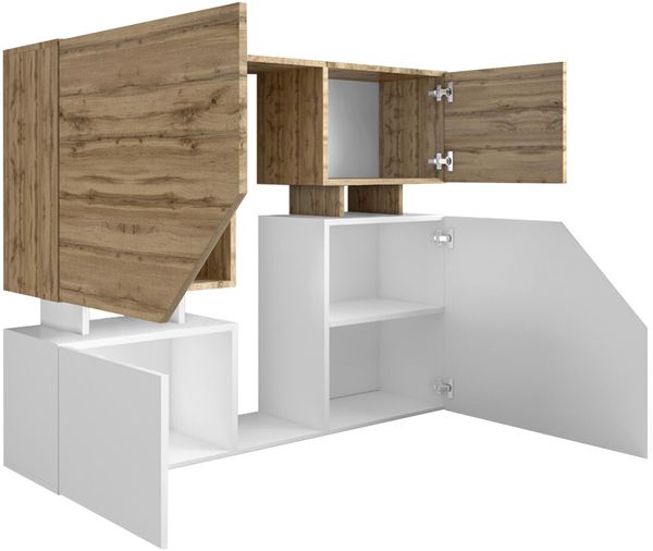'Nesezi' Kommode, Weiß / Wotan Bild 5