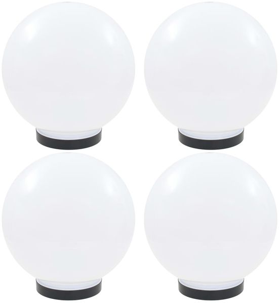 vidaXL LED-Gartenleuchten 4 Stk. Kugelförmig 25 cm PMMA 277142