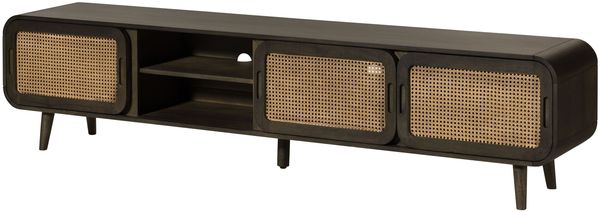 TV-Board Mango 220x40x50 dunkelgrau lackiert VALENCIA #224