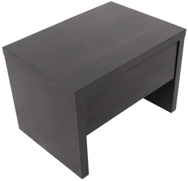 Nachttisch 50 x 36 cm Massivholz Kernbuche wenge mit Schublage und Ablage BEN 52575640