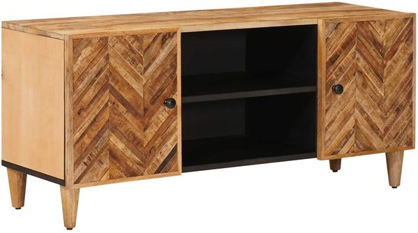 vidaXL Stauraumschränke Braun 105 x 33,5 x 46 cm Massivholz Mango 4018916