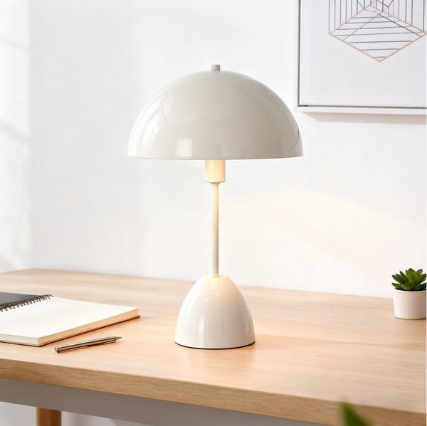 OTTO home Tischleuchte Dorrio Pilzlampe, ohne Leuchtmittel, Leuchtmittel wechselbar, Textilkabel blendfreie Nachttischleuchte, Tischlampe, E14, Pilz, Lampe