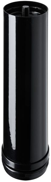Hettich Möbelfuß 6,0 x 20 - 23 cm Stahl schwarz - 1 Stück