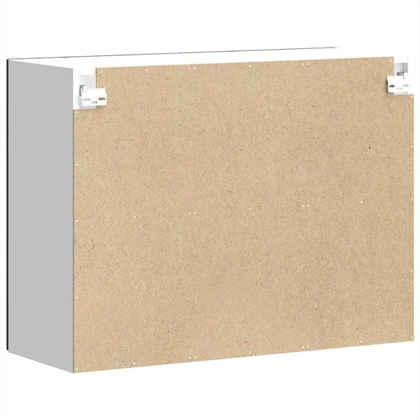 vidaXL Küchen-Hängeschrank mit Glastür Kalmar Schwarz Holzwerkstoff 853608 Bild 9