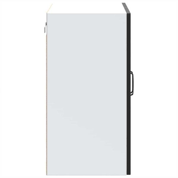 vidaXL Küchen-Hängeschrank mit Glastür Kalmar Schwarz Holzwerkstoff 853608 Bild 8