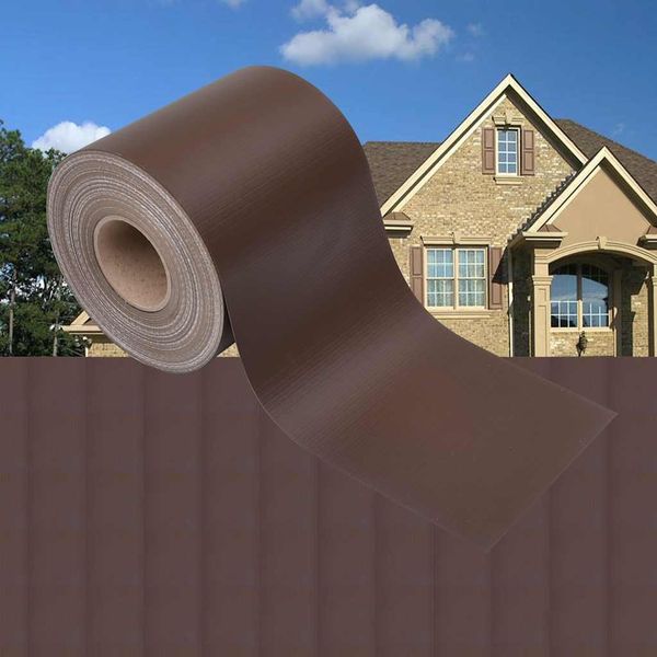 vidaXL Garten-Sichtschutz PVC 70x0,19 m Braun 147862