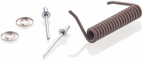 WESCO Einbaumülleimer WESCO® Ersatzfeder mit Hülse für Pushboy®/Kickboy®