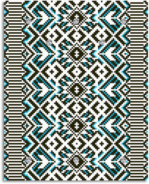 Queence Garderobe - "Adolphe" Druck auf hochwertigem Arcylglas inkl. Edelstahlhaken und Aufhängung, Format: 100x120cm