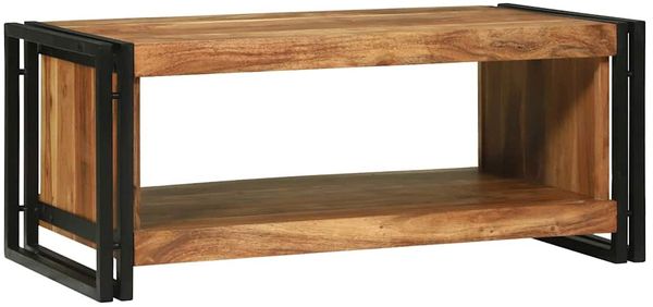 vidaXL Couchtisch Braun 90 x 50 x 38 cm Massivholz Akazie 4104716