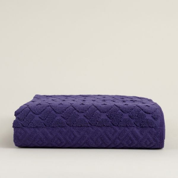 Dekoria Badetuch Lattice 70x140 cm deep violet