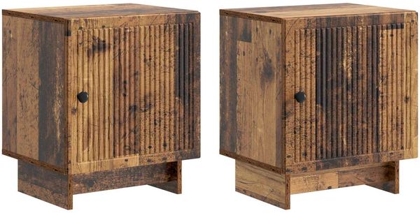 vidaXL Nachttisch 2 pcs Altholz 43 x 34,5 x 50 cm Holzwerkstoff 893892