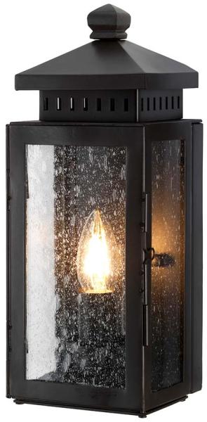 Außenleuchte, Wandlampe, Laterne, ALU-Guss Glas, H 32 cm