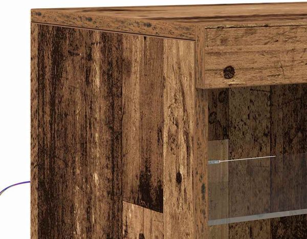 vidaXL LED-Sideboard Altholz 163 x 37 x 100 cm Holzwerkstoff 3333121 Bild 10