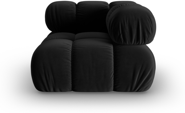 Micadoni symmetrisches Eckmodul Bellis Samt Riviera Schwarz Bild 2