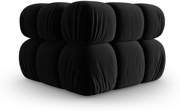 Micadoni symmetrisches Eckmodul Bellis Samt Riviera Schwarz Bild 4