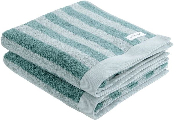 TOM TAILOR HOME Handtuch CLASSIC BATH, Frottier (2-St), 100% Baumwolle, 50x100 cm, in trendigen Farben