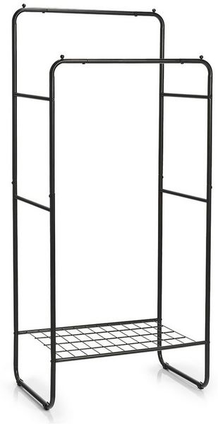 HTI-Living Kleiderständer Kleiderständer, schwarz Metall
